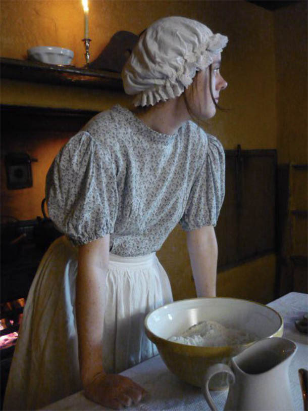 Anna in the kitchen at Elizabeth Farm.