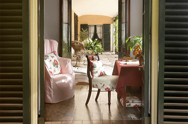 View through the drawing room closet at Elizabeth Farm.