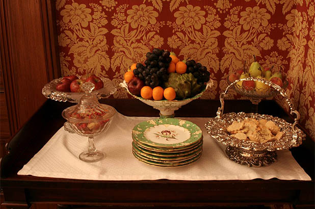 Ready and waiting: a dessert course at Elizabeth Bay House.