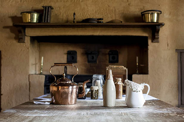 The kitchen at Elizabeth Farm.