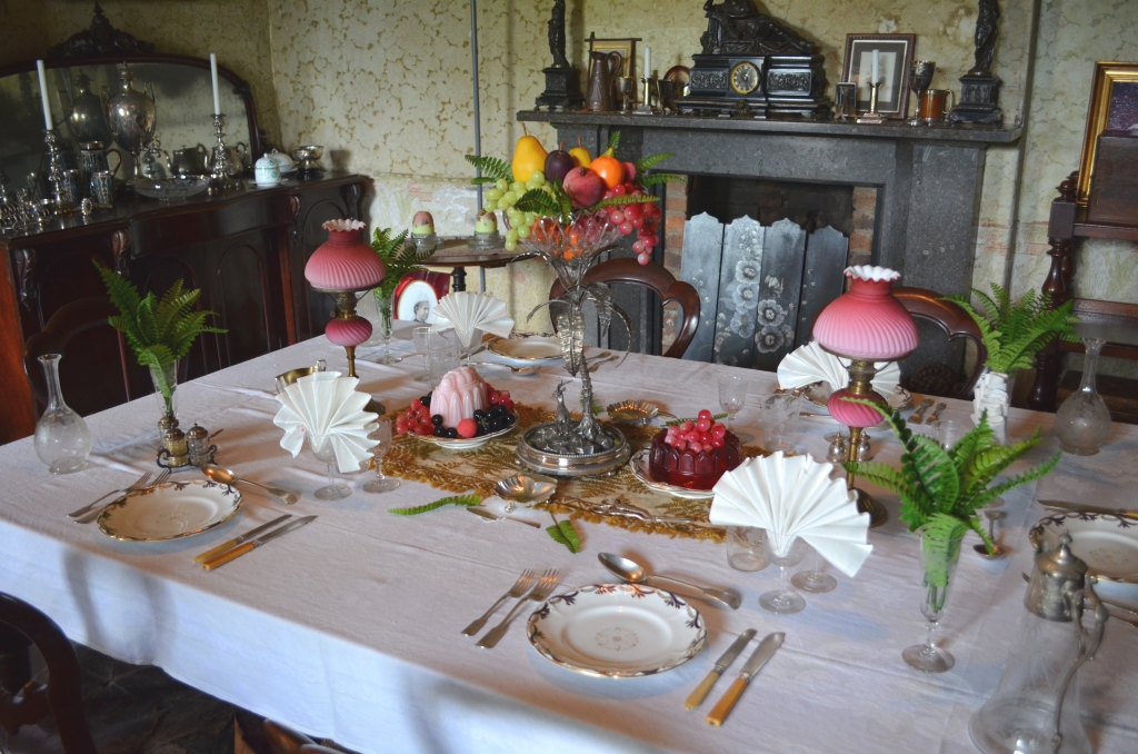 An a la Russe dining setting created at Rouse Hill House.