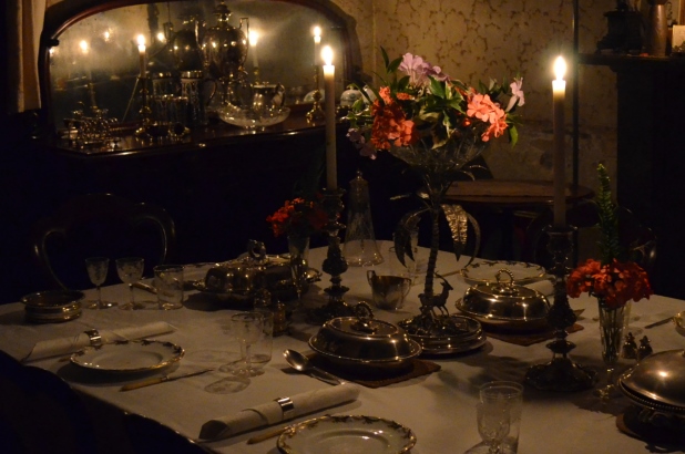 The Rouse Hill dining room by candlelight