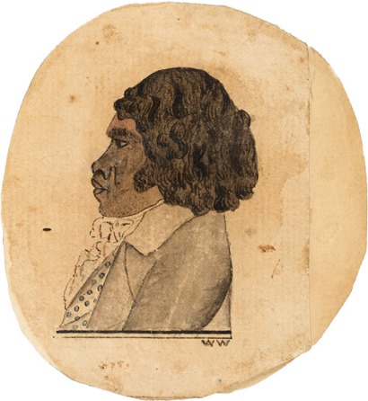 Profile portrait of Banalong [Bennelong]