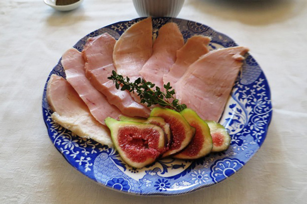 Regency breakfast hams and figs