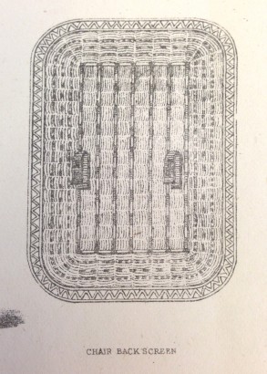 Chair back screen from W. A. & S. Smee and Sons catalogue