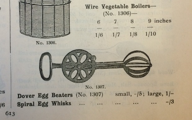 Egg beater Anthony Hordern catalogue July 1914