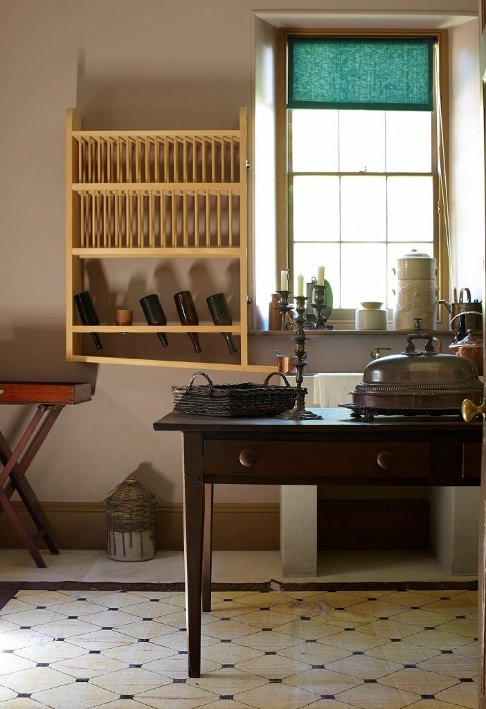 Sink and drainer rack in the pantry at Vaucluse House