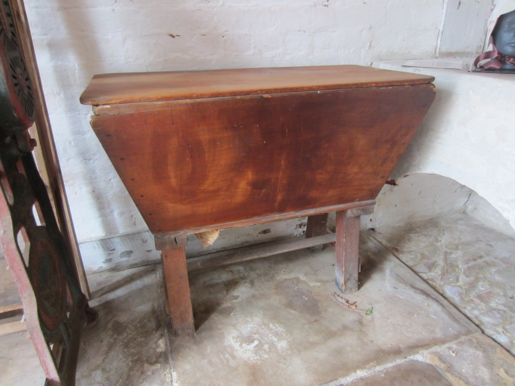 Dough box at Woolmers Tasmania, with its lid closed. 