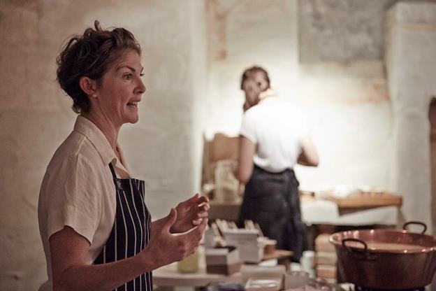 Kristen sharing her knowledge in the cellars at Elizabeth Bay House